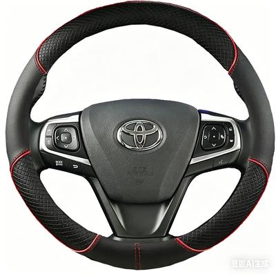 Black Microfibre Leather Car Steering Wheel Cover For Camry 2015 2016 2017 Avalon 2013-2018 DIY Auto Steering Wheel Case