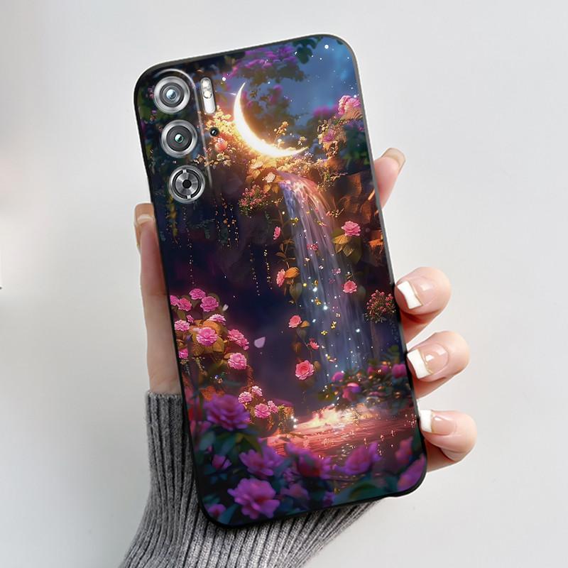Phone Case For ZTE Nubia Red Magic Redmagic 9 9S Pro Plus 5G Case Cute Love Rabbit Protective Black matte TPU Soft Cover Casing