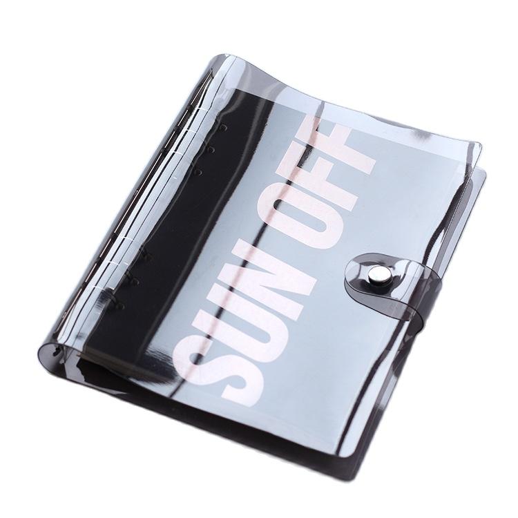 A5 A6 A7 Transparent Loose Leaf Binder Loose Strap Loose Leaf Inner Core Note Book Journal Planner Office Supplies
