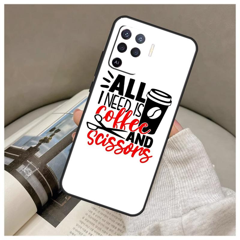 Hair Stylist Hairdresser Case For Oppo A16 A76 A96 A60 A98 A58 A78 A18 A38 A80 A40 A77 A57 A17 A74 A54 A94 A15 A5 Pro
