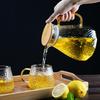 Lux Home Glass Tea Cup: Hammered Texture, Heat-Resistant, Large Capacity