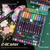Double-Ended Glitter Marker Pen: Soft-Tip Watercolor Pen for Journaling & Painting, Non-Toxic & Washable, Ideal for Kids