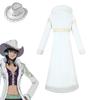 ONE PIECE Robin cos coat fur collar jacket one piece Nicole Robin cosplay costume anime