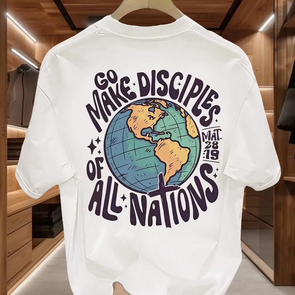 Christianthemed Unisexs Tshirt Religiousthemed Pure Cotton Top