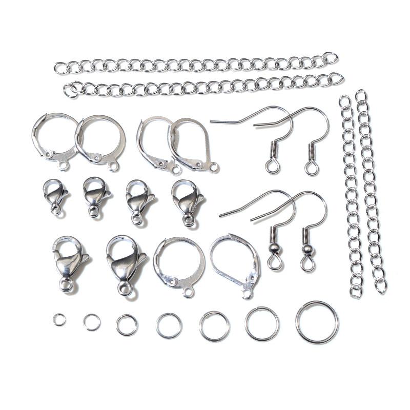 High Quality 316 Stainless Steel DIY Jewelry Making Findings Necklac Earrings Hooks/Jump rings/Lobster Clasp Craft Accessories