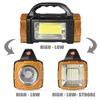 Multi-function Flashlight USB Solar Charging Dual-Purpose Lighting COB Work Light for Hurricane Emergency Hiking Camping
