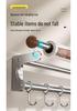 Wall-Mounted Multi-Functional Kitchen Rack: Knife Holder, Pot, Spatula & Spoon Storage, Punch-Free Installation