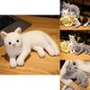 31cm Realistic Plush Cat Doll Soft Stuffed Kitten Toy In Pure Grey White Yellow And More For Kids' Pet Collection