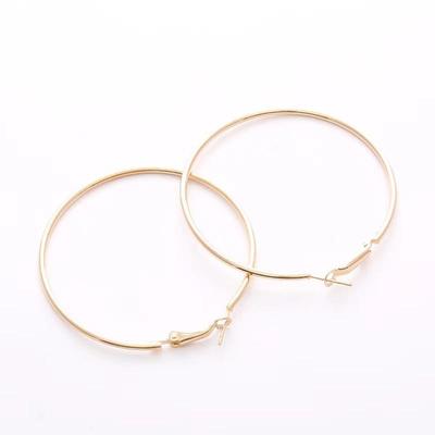 Popular Fashion Large Circle Earrings Vintage Fashion Versatile Simple Earrings Small Jewelry Exaggerated Earrings