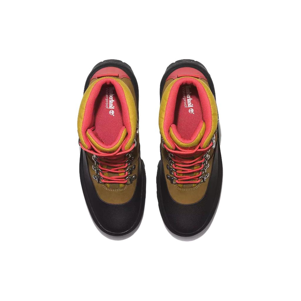 Timberland Euro Hiker Slip Resistant Durable High Top Outdoor Functional Shoes Women Shoes Brown Black TB0A43VU834