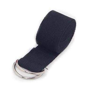 183*3.8cm Cotton Yoga Strap Adjustable Woven Stretch Belt with D-Ring Buckle Fitness Pilates Stretching Exercise Rope