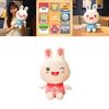 Adorable Rabbit Plush Toy Soft Stuffed Doll Cuddly Gift For Children In Pink And Blue