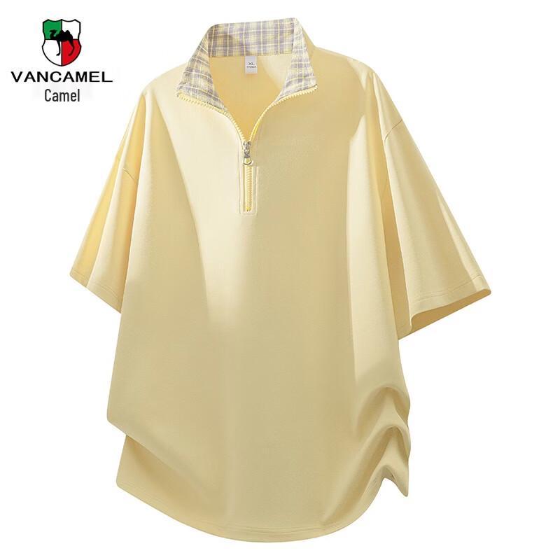 VANCAMEL Men s Half-Zip Polo Shirt L