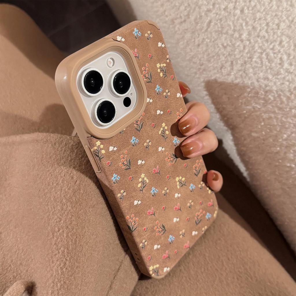 Vintage Small Flower Case for iPhone 13 iPhone 15 iPhone 16 Pro Max