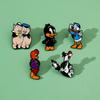 Creative Duckling Metal Badge Pig Little Brother Silly Big Cat Parrot Small Animal Alloy Brooch