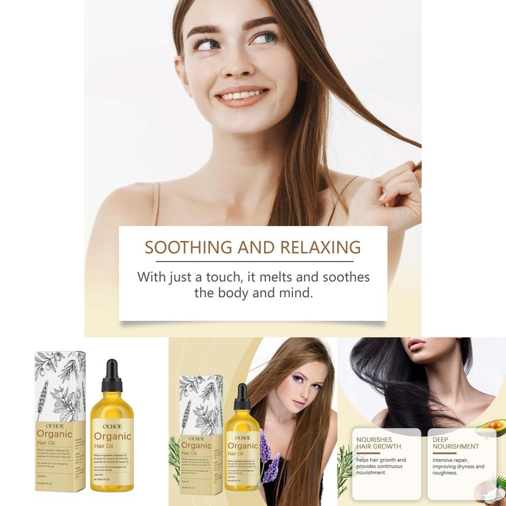 Ouhoe Hair Care Essential Oil Nourishing Scalp Strengthening Hair Serum For Damaged Hair