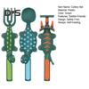 Dinosaur Toddler Utensils Set Fork Spoon Pusher Kids Cutlery Set for Fun Mealtime Adventures BPA-Free Kitchen Utensils for Self-Feeding Independence