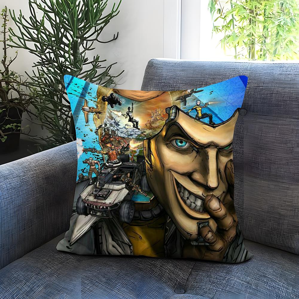Game B-BorderlandsS Cushion Cover Comfortable Reversible Pillow Cover Ideal for Car Sofa Bedroom & Beyond