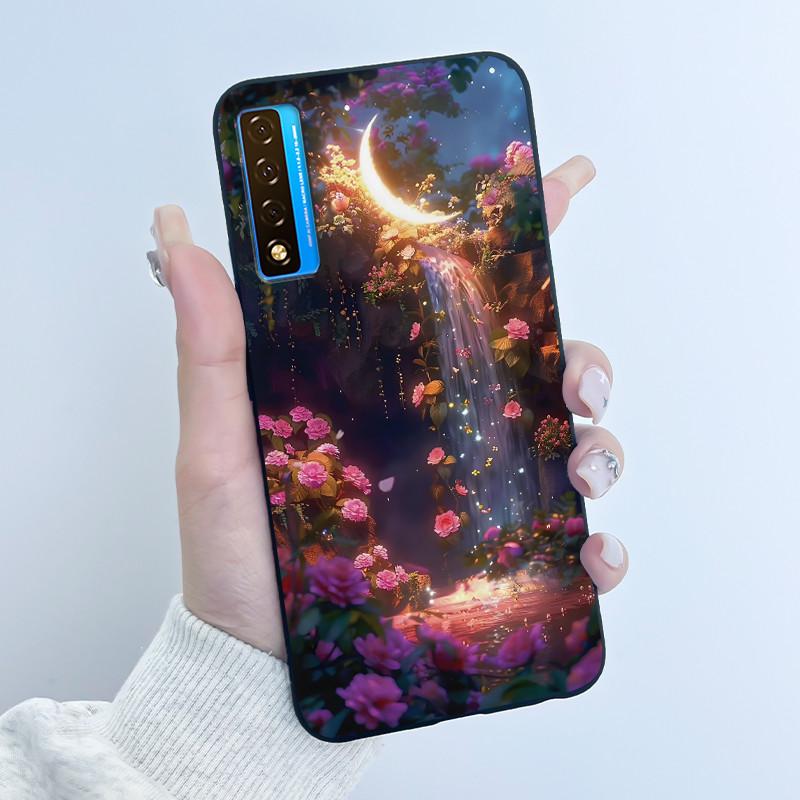 Case For TCL 20S 20L 20L+ 20 Pro 5G Luxury Cute Love Rabbit Funny Black Soft Silicone Phone Case For TCL20 20Pro 5G Back Cover