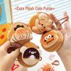 Cartoon Plush Coin Purse - Cute Mini Earphone Bag & Wallet for Students