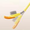 1Pc Silicone Toilet Brush Set With Holder 360° Deep Clean TPR Bristles Gravity Stand For Bathroom Easy Storage Space Saving