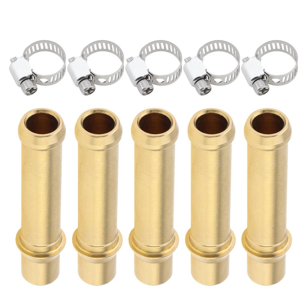 5 Sets Push Connectors Transmission Flush Kit Brass Fitt for 1996-2024 with Clamps