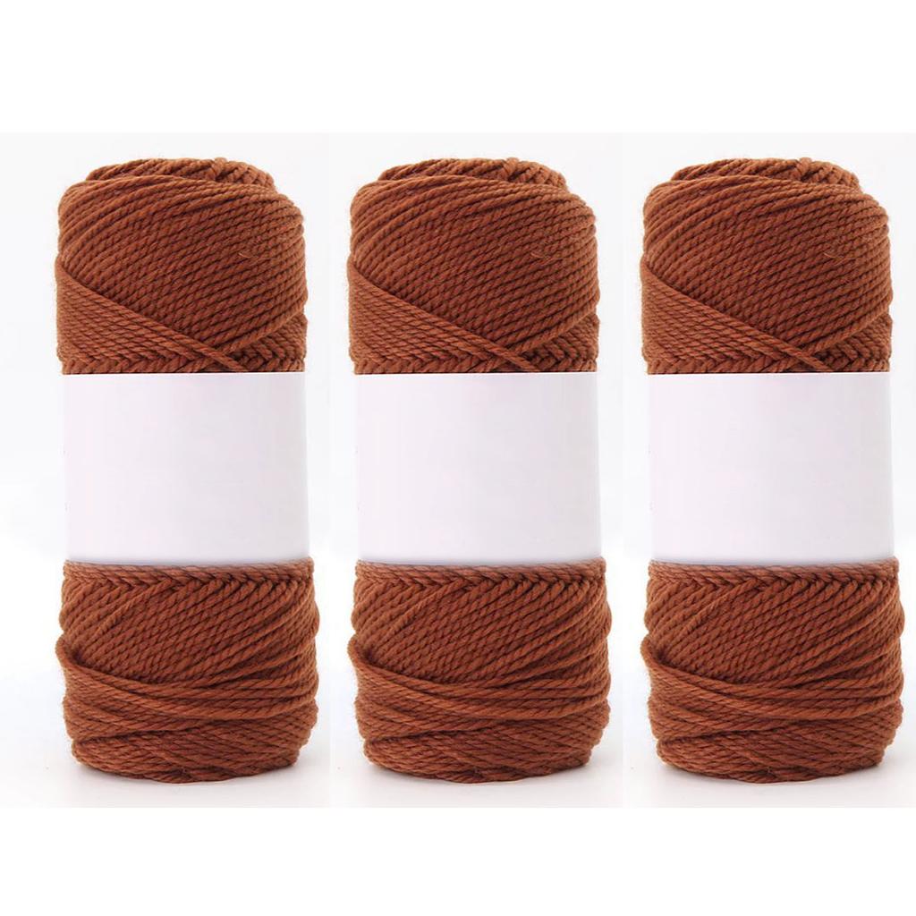 Lot de 3 fils d'alpaga de 300 g/10,58 oz/sac - Épais, doux et confortable pour tricoter et crocheter des pulls, des coupe-vent, des écharpes, des chapeaux