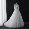 Light Wedding Dress 1011 New Bride Wedding Small Simple Mori Long Sleeve Super Fairy Dream Tail Summer