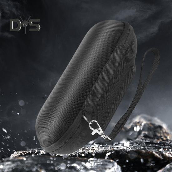 Hard Carrying Case with Hand Strap Shockproof Impact Resistant Large Capacity Dustproof Speaker Protective Bag for Pill