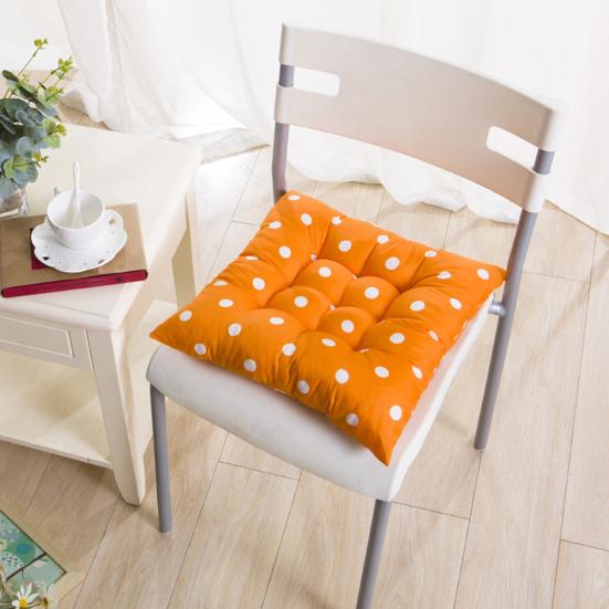 Square Polka Dots/Square Grid Tie On Chair Cushion Seat Mat Home Office Decor
