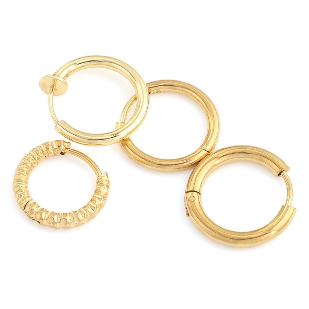 6pcs Stainless Steel Earring Hoop Women Earrings Korean Earrings Hoop Earring for Women Female Earring Jewelry Gifts