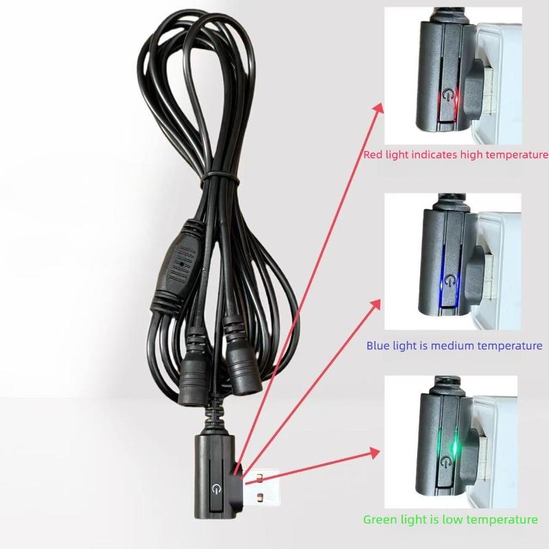 Guanti Riscaldati USB Ricaricabili Regolabili Touchscreen Caldi Antiscivolo Riscaldamento Elettrico per Inverno Esterno Clima Freddo