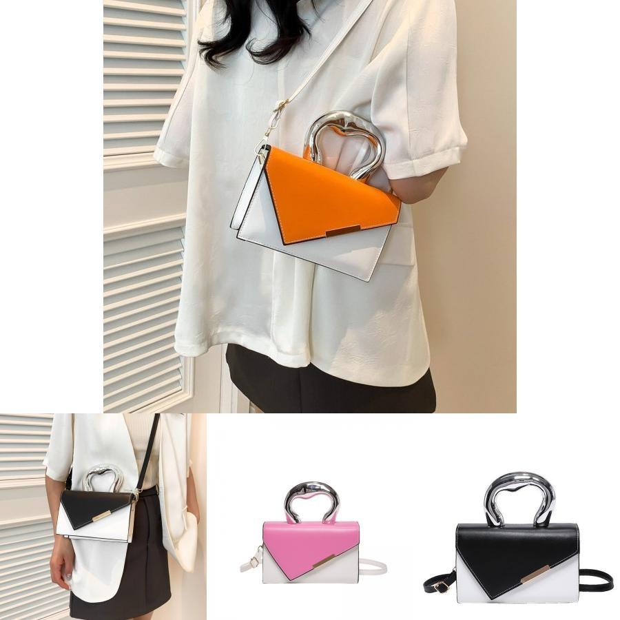 Stylish Colorblock Feminine Handbag Trendy Spring Casual Small Crossbody Purse