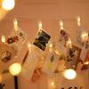 LED Photo Clip String Lights - Decorative, Battery & USB Powered with Remote Control