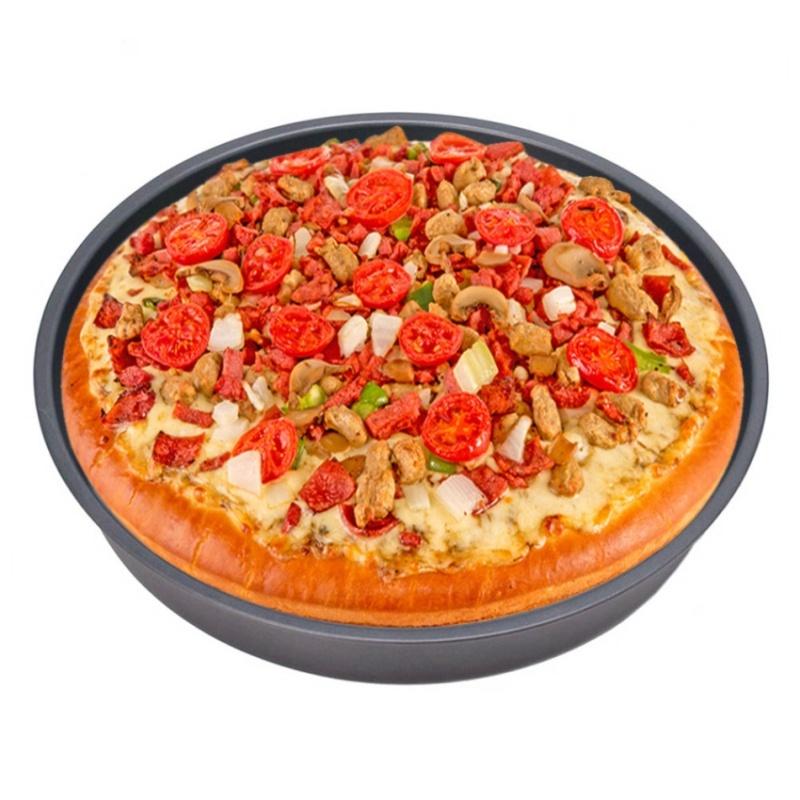 New Round Deep Dish Pizza Pan Non-stick Pie Tray Baking Kitchen Tool
