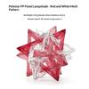 Outdoor Polestar Pp Board Lampshade Diy Camping Colorful Waterproof Hollowed-Out Lampshade Decorative Lantern Accessories