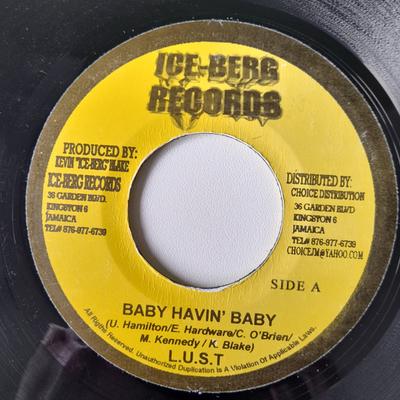 7inch Record L.U.S.T. - Baby Havin' Baby NONE Ice-Berg Record 2006 Jamaica Reggae, Ska & Dub Used