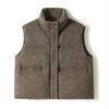 White goose down silhouette stand-up collar vest down jacket autumn goose down jacket
