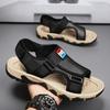 Sandals 22 Summer New Extra Large Size Beach Shoes Oxford Cloth Velcro Two Wear Slippers