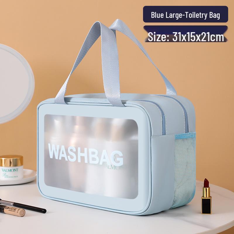 Duża wodoodporna kosmetyczka podróżna dla mężczyzn i kobiet: Separacja na mokro/na sucho, przenośna do pływania i kosmetyków