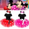 Adorable Girls' Dance Costume With Mesh And Butterfly Bow Ideal For Halloween Cosplay