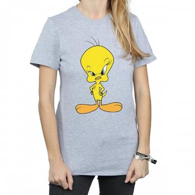 Womens/Ladies Angry Tweety Boyfriend T-Shirt