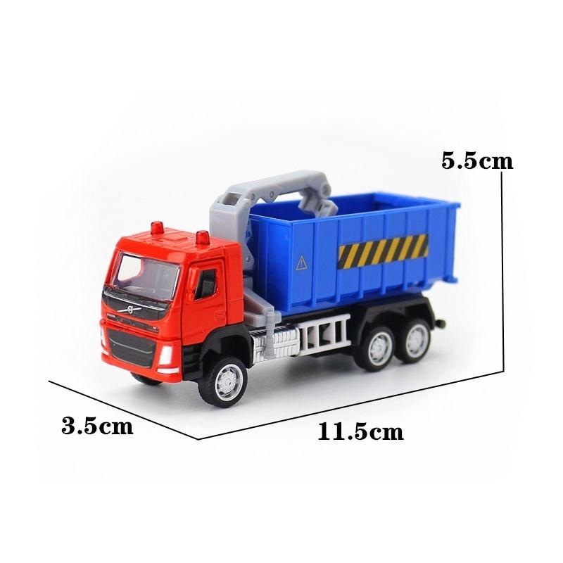 Sanitation Truck Alloy Car Model With Inertial Control For Kids Playroom And Collectors