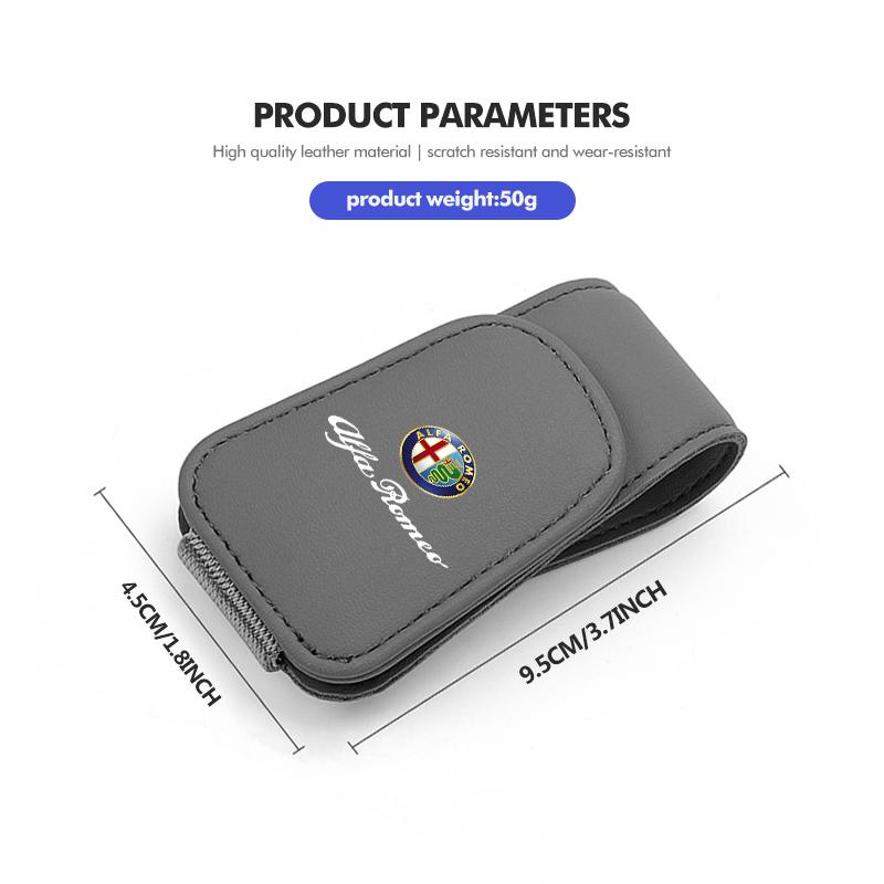 Dla Samochodu Alfa Romeo Uchwyt na Okulary Przeciwsłoneczne Magnetyczny Przenośny Klips do Kart z Biletami Akcesoria Samochodowe 159 Giulietta Giulia 147 Mito 156 159