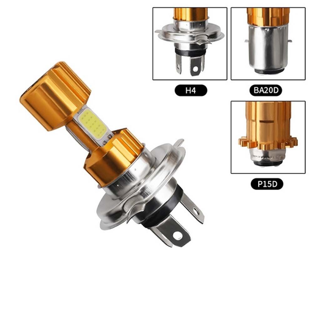 Lighting Motor HeadLamp Moped Motorcycle Headlight Car LED Bulb COB Fog Light Hi/Lo Beam Light