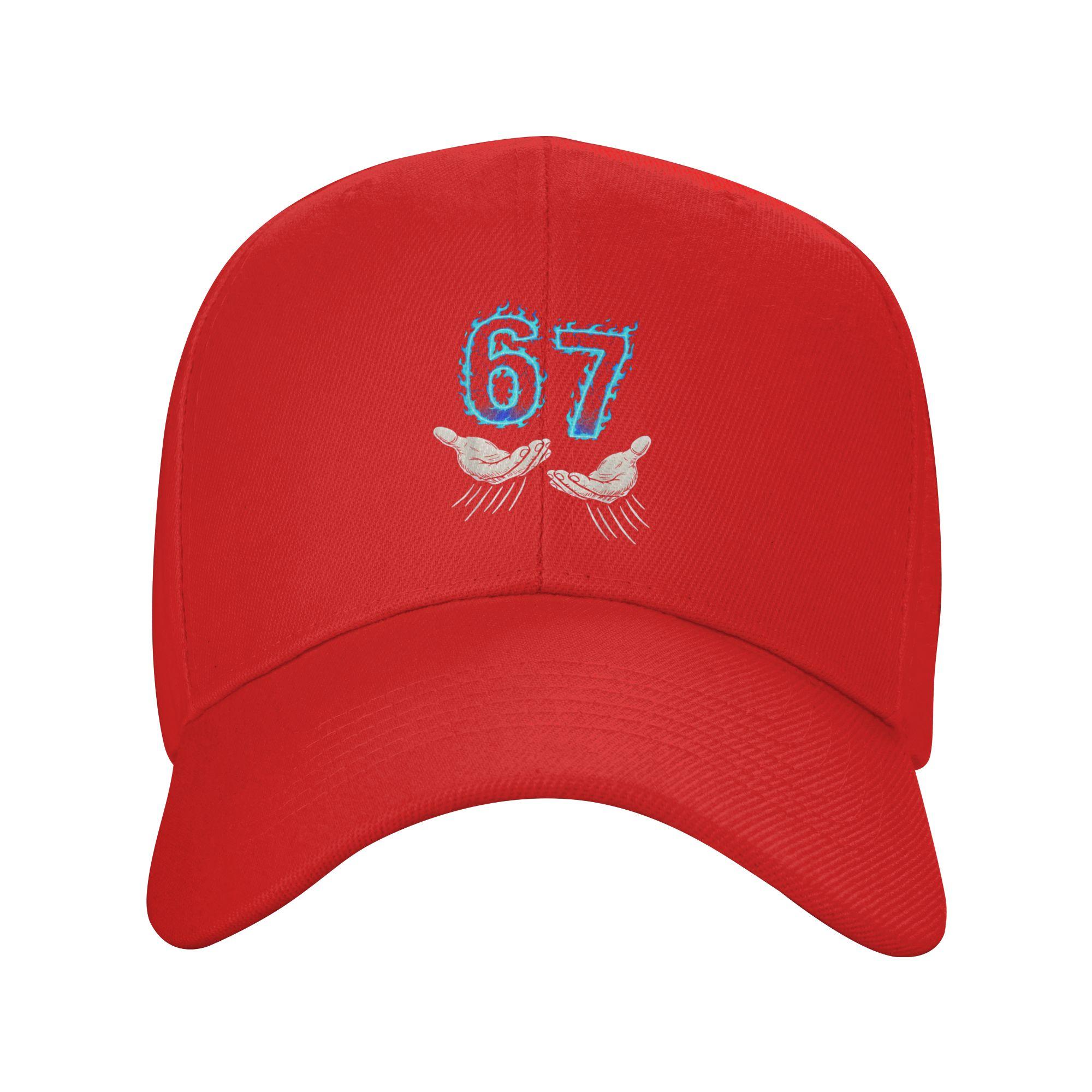 Six Seven 6 7 Meme Hand 67 Sun Baseball Cap Spring Male Design Trucker Hat Sunscreen Stylish Running Hippie Baseball Caps One Size