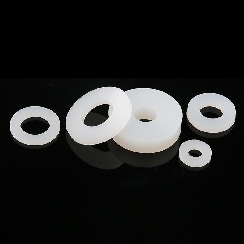 1~50pcs ID:2~45mm OD:5~56mm Silicone Rubber Flat Gaskets White Silicon O Rings Seal Washers Sealing Ring T:1/1.5/2/3mm