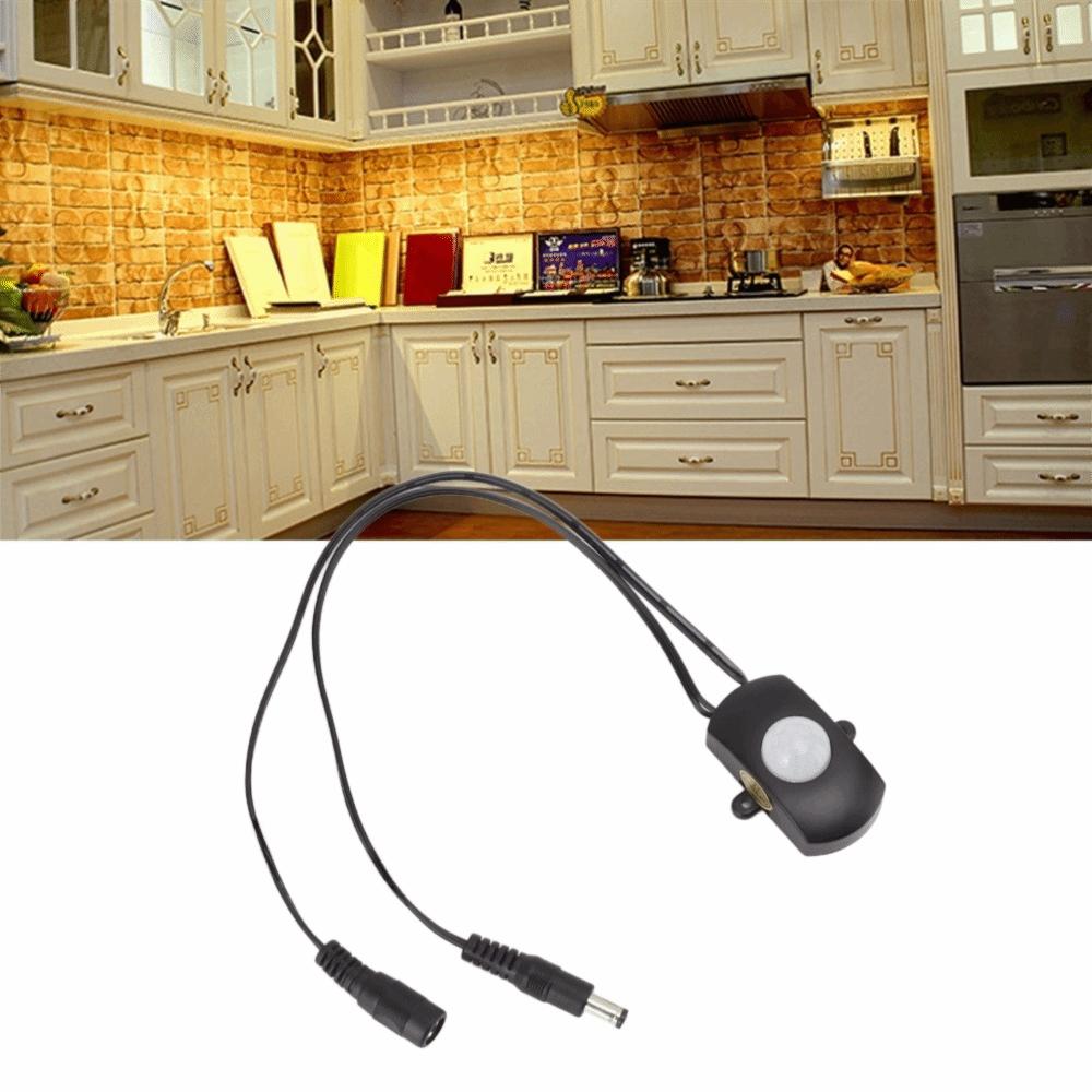 Black Infrared Automatic Switch Detector DC 5-24V PIR Motion Sensor Switch  Cabinet Lights