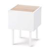 Iris Ohyama WST-300 Wooden Side Table, Ideal for Bedside or Sofa, Ideal for One-Room Use, Warm WhiteLight Natural, Approx. 30.0cm W X 30.0cm D X