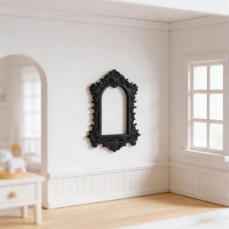 Artistic Carved Miniature Photo Frames For DIY Dollhouses Decors And Craft Projects